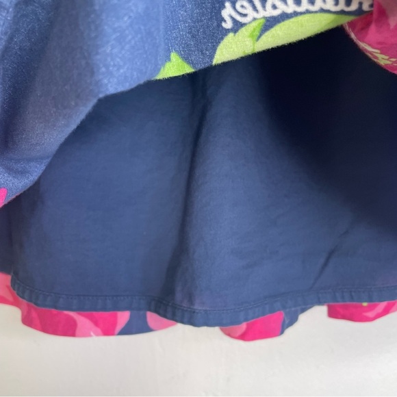 Hollister Skirt SZ S Navy Blue Summer Floral Mini Boho Cotton - Picture 6 of 15